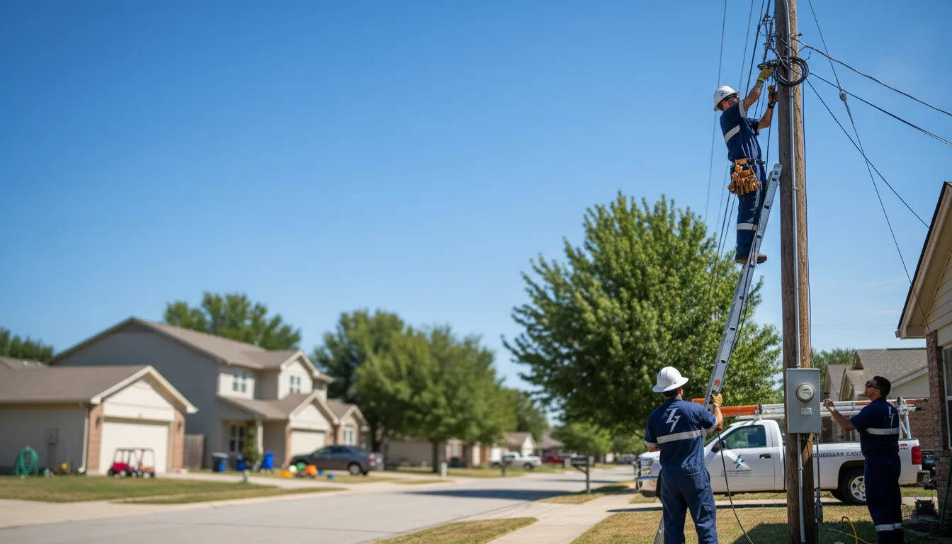 Residential electrician providing installation services in Parker Ford, PA